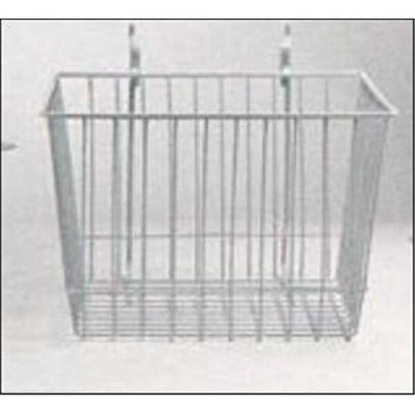 Rack Em Racks RackEm Racks 5084-W 12 in. H x 12 in. W x 8 in. D Wire Basket - White 5084-W - main